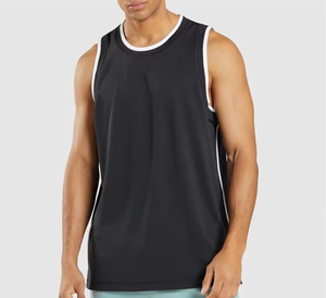Débardeur et joggeurs sans manches à séchage rapide pour hommes, vêtements de sport légers pour l'entraînement physique, vêtements de sport, services OEM - Product Image 3