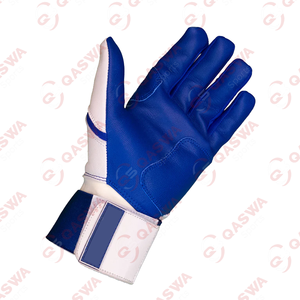 Gants de baseball à manchette longue de couleur bleu foncé et blanc de qualité supérieure Gants de frappe de baseball de qualité supérieure sur mesure - Product Image 2
