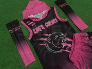 SATEX SPORTS SS-32 Maillots de football 7v7 personnalisés par sublimation pour hommes adultes, respirants, séchage rapide, grandes tailles, sans manches, 100% - Product Image 5