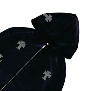 Survêtement pour homme avec strass, dernières tendances, vente chaude, anti-rides, prix abordable, confortable, respirant, survêtement avec strass - Product Image 5