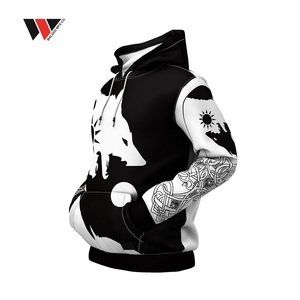 Sudadera con Capucha Sublimada Personalizada de Alta Calidad, Resistente al Viento, Transpirable, para Hombre y Mujer, Invierno, Poliéster, Casual, Económica - Product Image 3