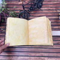 Diario de Cuero con Diseño de Mariposa, Hecho a Mano, 400 Páginas, Estilo Vintage, Grimoire, Libro de Hechizos con Sombras para Hombres y Mujeres
