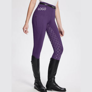Women's Custom Soft Full Seat Equestrian Tights Comfortable Breathable <b>Jodhpurs</b> Breeches for Horse Riding Jodhpur & Breeches - Product Image 4