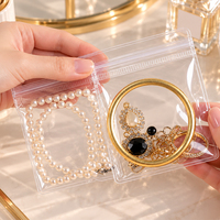 Sacs Ziplock Transparents en PVC pour Bijoux, Prêts à l'emploi, Sachets Auto-Scellants en PVC pour Rangement de Bijoux, Emballage pour Boucles d'Oreilles, Bagues et Colliers