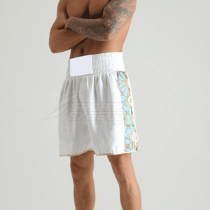 Pantalones Cortos de Boxeo Más Vendidos, Tela Transpirable, Peso Ligero, Logotipo Frontal Personalizable, Precio Bajo, Nailon/Poliéster de Alta Calidad - Product Image 4