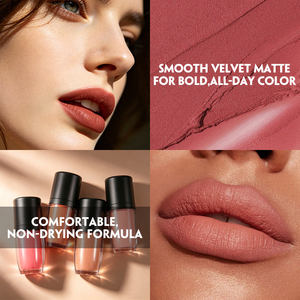 Gloss à lèvres vegan imperméable personnalisé à étiquette privée pour des lèvres parfaites avec un pinceau en forme de cœur, huile de macadamia - Product Image 2