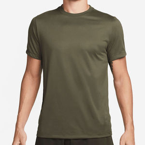 T-shirt à manches courtes pour hommes, coupe ajustée, conception personnalisée dernière arrivée en polyester/coton - Product Image 1