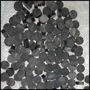 Hecho a mano Real Touch Round Animal Style Black Buffalo Horn Button Blanks para Art Collectibles - Product Image 2