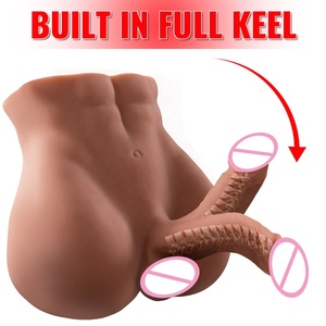 Đồ chơi tình dục dương vật giả siêu thực, kích thước lớn, hình bán thân nam với dương vật giả lớn, dành cho nữ. - Product Image 3