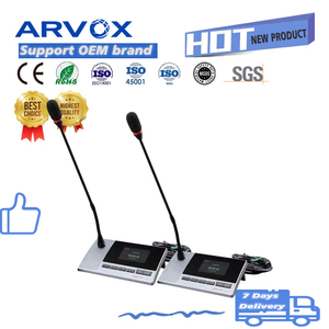 ARVOX-Micrófono de escritorio dinámico con cable, RC-6516 de pedestal de la mejor calidad de china, para reuniones, salas de conferencia y Escritorio - Product Image 1