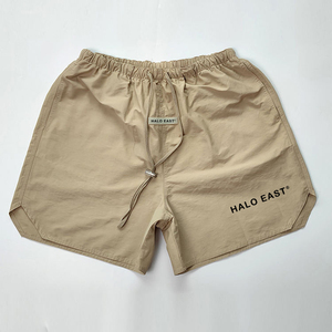 Pantalones cortos de nailon reflectantes con letras y logotipo de serigrafía personalizado OEM para hombre, 220gsm, 5 pulgadas, entrepierna, correr, gimnasio, hombre - Product Image 6