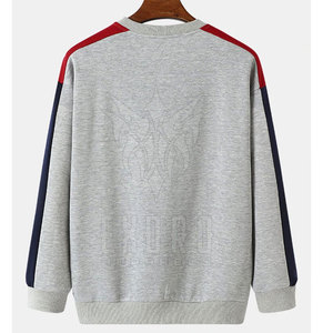 Sudaderas con hombros caídos básicas de contraste de Color de talla grande, ropa, sudaderas para hombres, sudaderas con hombros caídos, sudaderas para hombres - Product Image 2