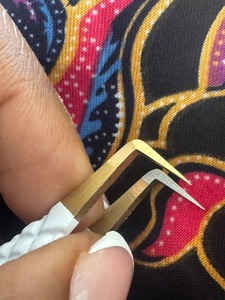 Pince à cils réutilisable à 90 degrés en acier inoxydable stérilisation à haute température pour application manuelle hôpital médical - Product Image 4