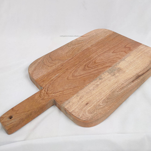 Planche à découper artisanale de luxe, écologique et durable, élégante, en bois dur naturel, fabriquée à la main en Inde - Product Image 1