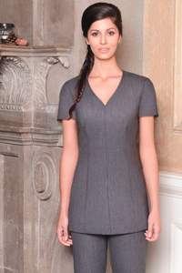 Meilleure qualité femmes respirant Salon de beauté Spa tunique fantaisie salon de beauté uniforme haut en option poche gommages Type sweats - Product Image 4