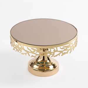 Présentoir à gâteau rond décoratif en métal de luxe pour restaurant, hôtel, mariage à bas prix - Product Image 5
