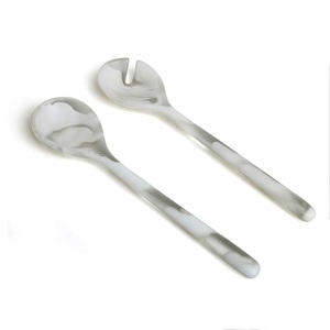 ชุดเซิร์ฟสลัดไม้2ชิ้นเครื่องครัวทำมือไม่เหมือนใครผลิตในอินเดีย - Product Image 1