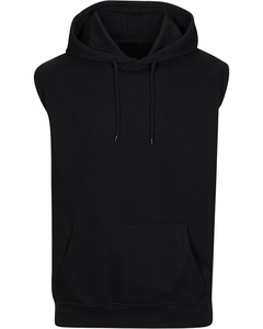 Sweat à capuche d'hiver pour homme, design personnalisé, sans manches, pour entraînement sportif, coupe classique, polyester/coton - Product Image 6