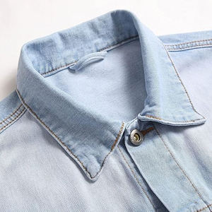 Chaquetas Vaqueras Casuales de Color Sólido para Hombre, Nuevas, a la Moda, 100% Algodón, Transpirables, de Secado Rápido, Personalizadas para Invierno - Product Image 5