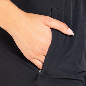 100% short de planche en polyester noir fermeture à cordon tricoté taille moyenne toile motif solide impression de transfert par sublimation - Product Image 5