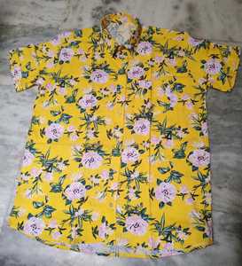 เสื้อแขนสั้นผ้าฝ้ายโพลีเอสเตอร์,เสื้อ OEM สำหรับผู้ชายพิมพ์ลายดอกไม้แฟชั่นจีนแบบลำลองสำหรับฤดูหนาว - Product Image 5