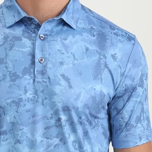 . Polo de golf pour hommes respirant à manches courtes avec col design confortable pour la marche, le travail et les tenues quotidiennes - Product Image 2