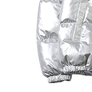 Manteau d'hiver brillant de haute qualité Manteaux à bulles en duvet à capuche légers Veste d'extérieur en peluche pour hommes - Product Image 5