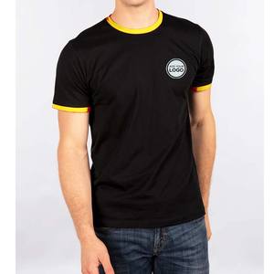 Camisetas de Algodón Personalizadas de Corte Ajustado para Hombre y Mujer, Estilo Ringer - Product Image 1