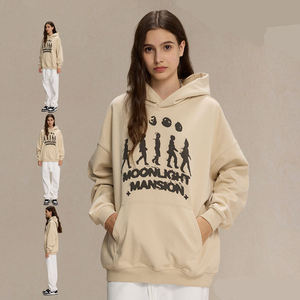Survêtement unisexe de qualité supérieure en molleton 100% coton, sérigraphié et délavé à l'acide, personnalisé, épais, style streetwear hivernal, design 2 en 1 - Product Image 4
