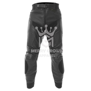 Pantalones de moto de cuero de vaca para hombre personalizados de alta calidad profesional pantalones de moto Bordados y estampados personalizados para hombre - Product Image 2