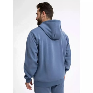 Sudadera con capucha para hombre, personalizada, de poliéster/algodón grueso, con cremallera, corte ajustado, extragrande, impermeable, ecológica, con estampado, para uso casual - Product Image 3