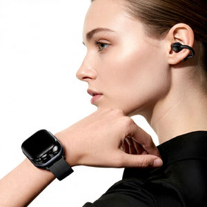 Montre connectée Sower avec écouteurs, écran tactile IPS de 44mm, moniteur d'activité physique pour hommes et femmes, unisexe, résistant à l'eau IP68 - Product Image 6
