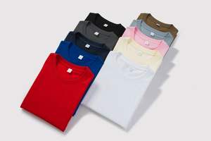 T-shirt unisexe en coton 260 g/m², col rond, grandes tailles, disponible en longueurs longues et courtes, pour impression de logo, pour hommes - Product Image 2