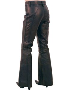 Venta al por mayor 2025 por encargo señoras pantalones de cuero de cintura media de encaje casual pantalones de cuero para el invierno plano OEM disponible - Product Image 3