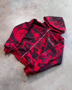 Hombres peso pesado alta calidad cómodo Streetwear 450 GSM personalizado desgastado bordado Sudadera con capucha cara completa Zip up Sudadera con capucha para hombres - Product Image 3