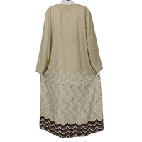 Cómodo vestido musulmán indonesio tradicional Abaya para mujer, ropa informal modesta para rezar para actividades diarias