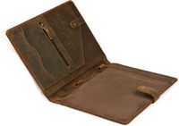 Portafolio de Cuero New Era, Organizador Profesional y Elegante para Documentos, Tarjetas, Currículum, Carpeta, Bloc de Notas A4, Bloc de Notas Legal