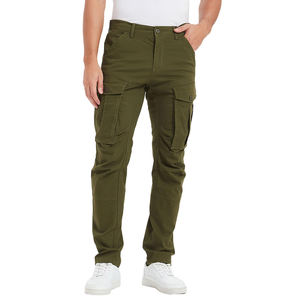Pantalones Cargo Jogger Rectos para Hombre, Diseño Multibolsillos Personalizado, Estilo Urbano, Moda Deportiva Casual para Exteriores 2026 - Product Image 1