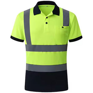 Camiseta Polo de Alta Visibilidad de Manga Larga para Tráfico, Señales de Carretera, Trabajadores de la Construcción, Reflectante y de Seguridad - Product Image 5