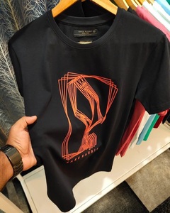 เสื้อยืดโอเวอร์ไซส์สไตล์วินเทจสีดำโอเวอร์ไซส์ผ้าฝ้ายฝรั่งเศสเทอร์รี่หล่นแขนสั้นพร้อมกระเป๋าหน้าอกผ้าฝ้าย100% 260กรัม - Product Image 6