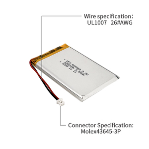 LiIonバッテリー充電式リチウムポリマーバッテリー駆動レコーダー用3.2v 1200mah UFX604060 - Product Image 3