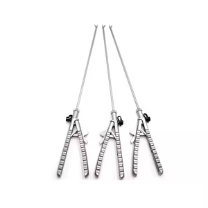 Portaagujas Laparoscópico Manual Dentavex de Acero Inoxidable Premium, Certificado CE, Agarre Ergonómico, Bloqueo Seguro, Grado Quirúrgico para Sutura - Product Image 1