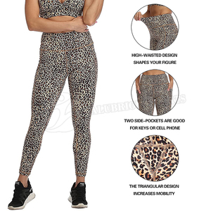 Leggings de yoga et de fitness pour femmes, coupe ajustée, couleur unie, longueur intégrale, séchage rapide, écologiques, en Spandex/Polyester, avec logo personnalisé, respirants et élastiques - Product Image 5