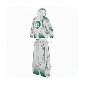 Ensemble coupe-vent en polyester de qualité supérieure 220GSM tissu respirant résistant à l'eau vert gris dégradé avec logo personnalisé imprimé grande taille - Product Image 5