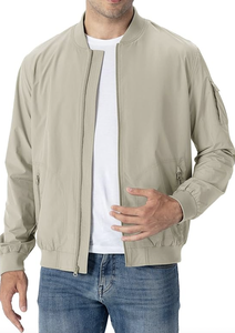 Veste Softshell pour homme avec logo personnalisé OEM, imperméable, coupe-vent, respirante, en polyester, vêtements décontractés pour l'extérieur - Product Image 2