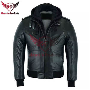 Meilleur fabricant vendeur offrant une longue veste en cuir d'hiver décontractée pour hommes Fourniture en gros de qualité supérieure - Product Image 5