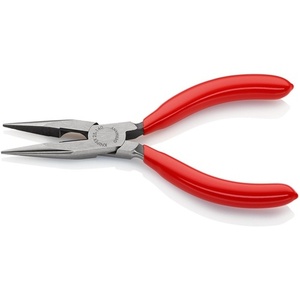 KNIPEX 140 mm Long Flat/Nround Straight Polished Flat-Nose Pliers <b>Plastic</b> Coated <b>Beading</b> Supplies - Product Image 4
