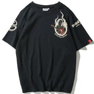 เสื้อยืดออกกำลังกายผ้าฝ้ายพิมพ์ลายโลโก้ได้ตามต้องการสำหรับผู้ชายเสื้อยืดขนาดใหญ่น้ำหนักมาก - Product Image 3