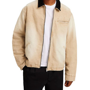 100% coton Denim vestes hommes décontracté couleur unie poche mince veste pour hommes Style haute qualité hommes vêtements Denim veste - Product Image 1