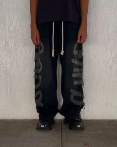 <b>Wholesale</b> Acid Wash <b>Sweatpants</b> High Quality Men's <b>Sweatpants</b> With Pockets Custom Logo Sweat Pants for Men - Product Image 3